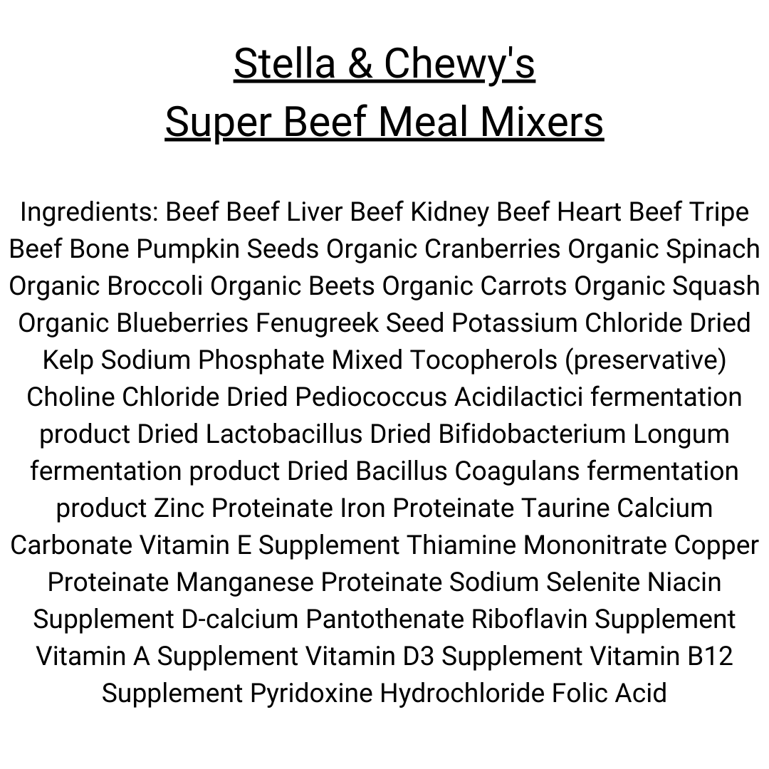 Stella & Chewy's - Meal Mixers, Stella's Super Beef