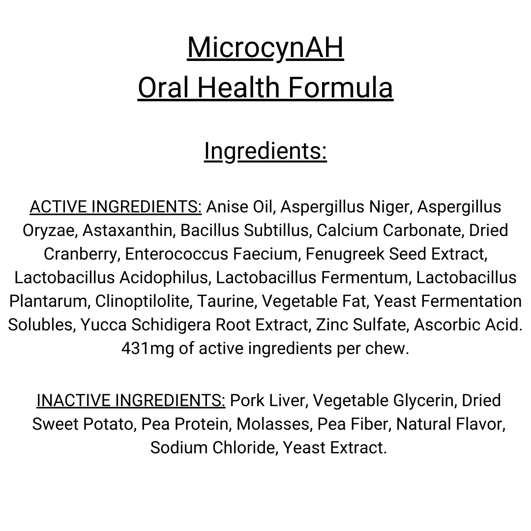 MicrocynAH - Oral Health Formula Soft Chews for Dogs