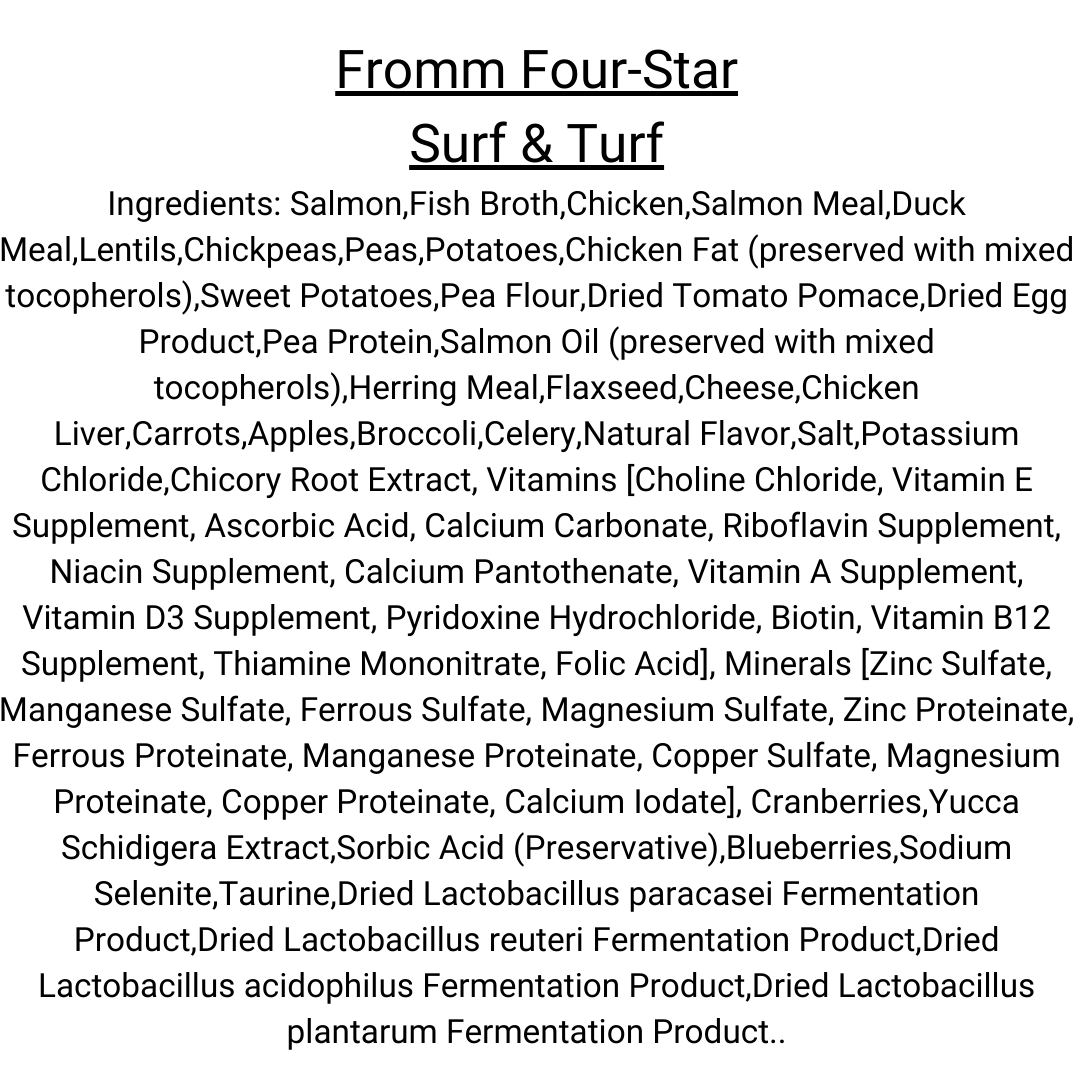 Fromm surf hotsell and turf