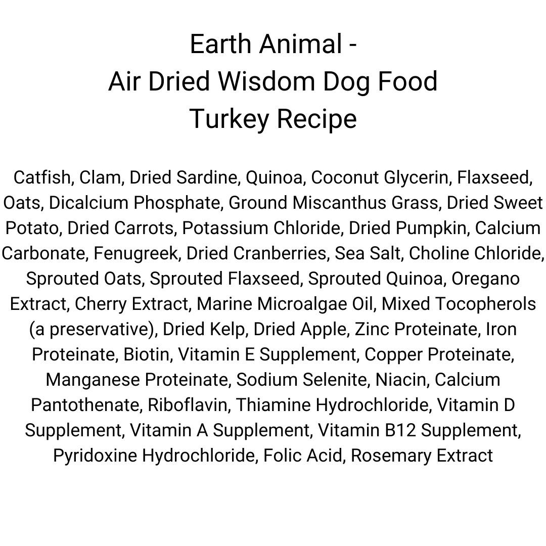 Earth Animal - Air Dried Wisdom Dog Food, From the Sea Recipe