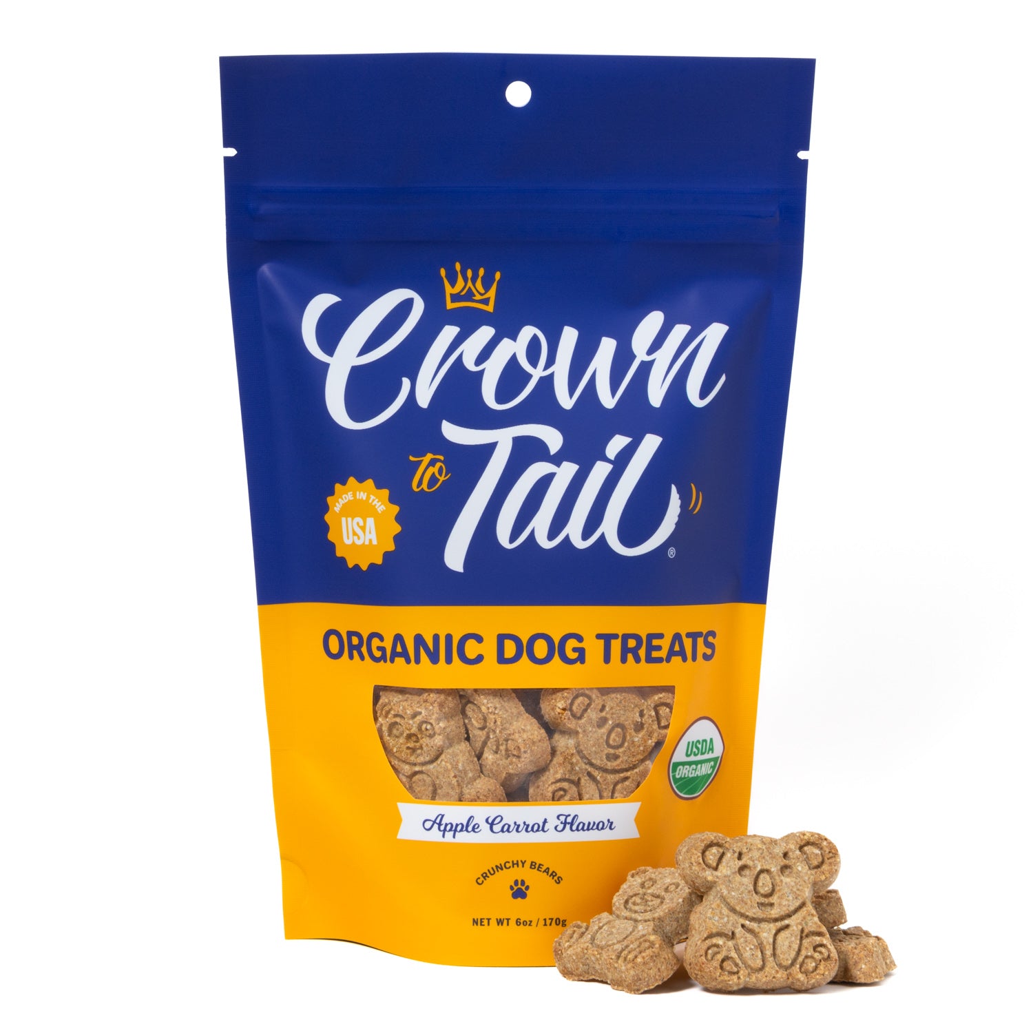 Crown to Tail Organic Apple Carrot Crunchy Dog Treats