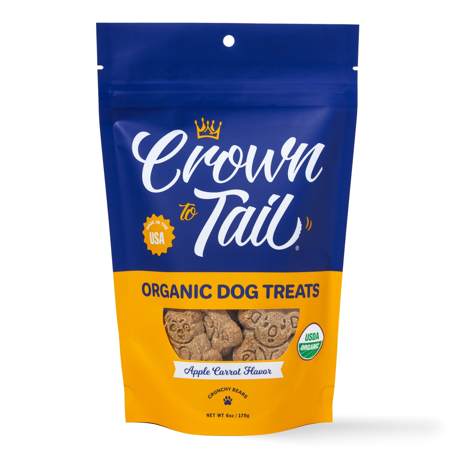 Crown to Tail Organic Apple Carrot Crunchy Dog Treats