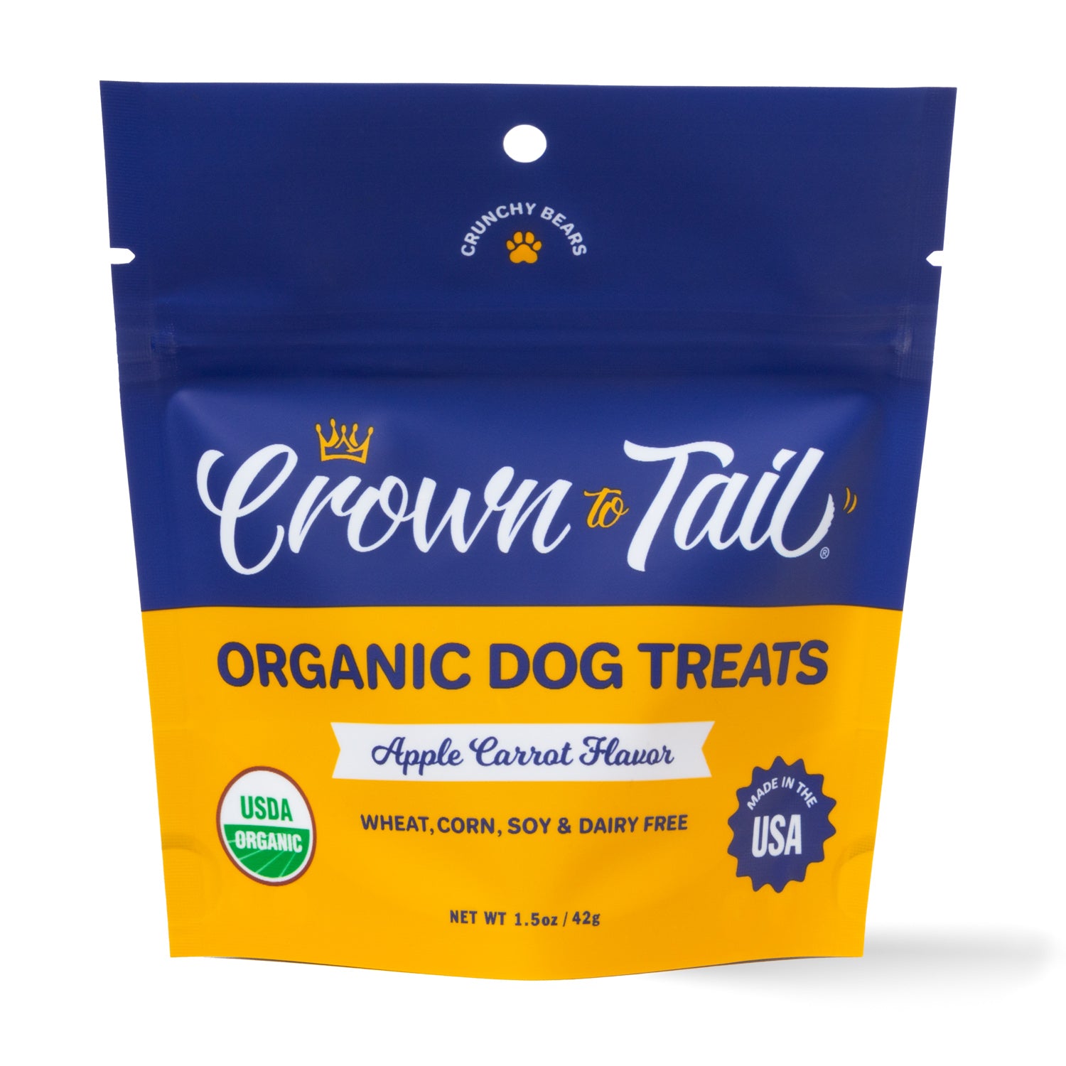 Crown to Tail Organic Apple Carrot Crunchy Dog Treats