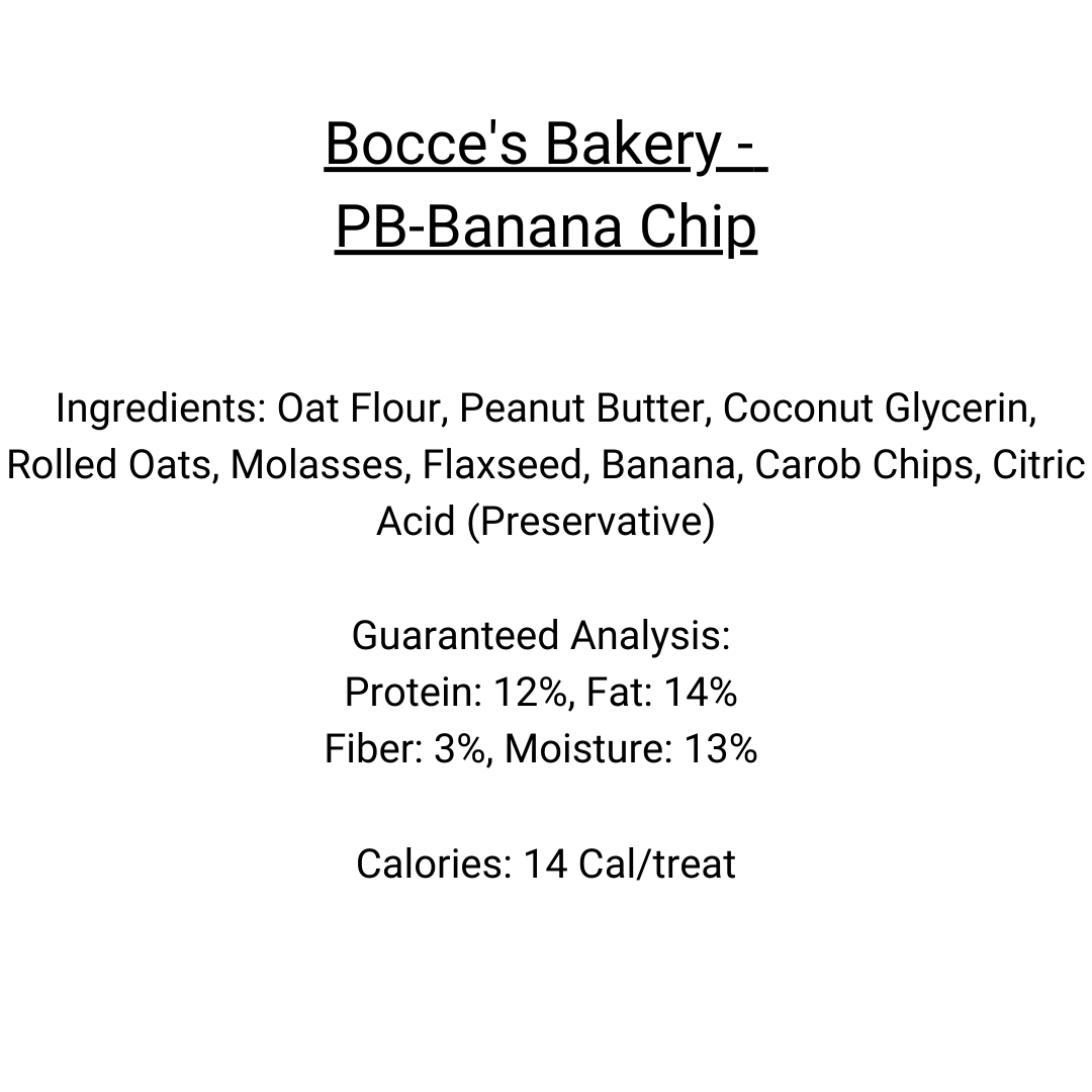 Bocce's Bakery - Peanut Butter Banana Chip