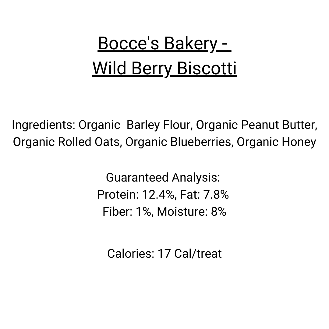 Bocce's Bakery - Wild Berry Biscotti Biscuits