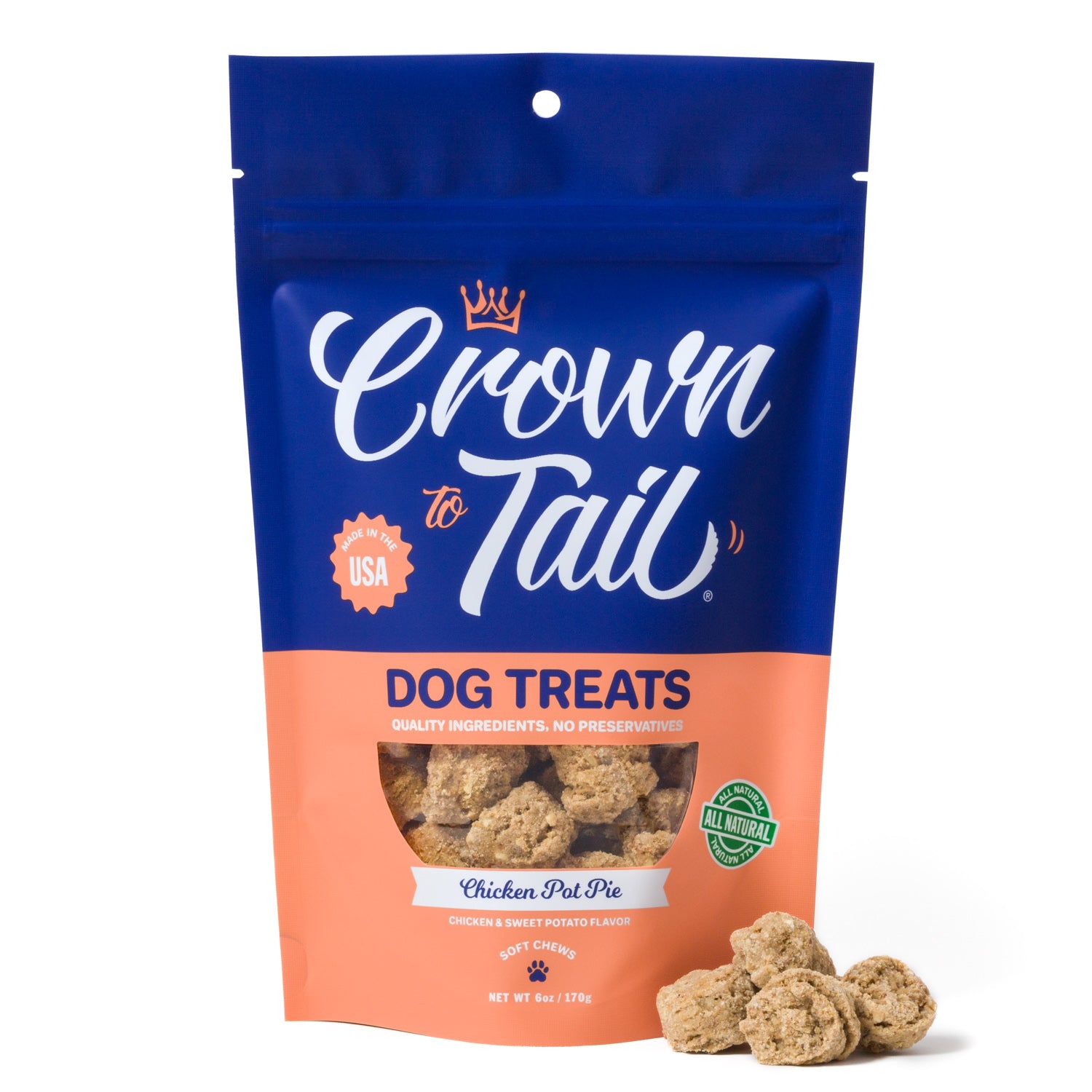 Crown to Tail Chicken Pot Pie Soft Chew Dog Treats