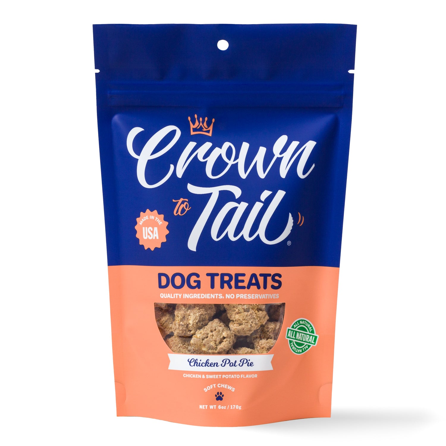 Crown to Tail Chicken Pot Pie Soft Chew Dog Treats