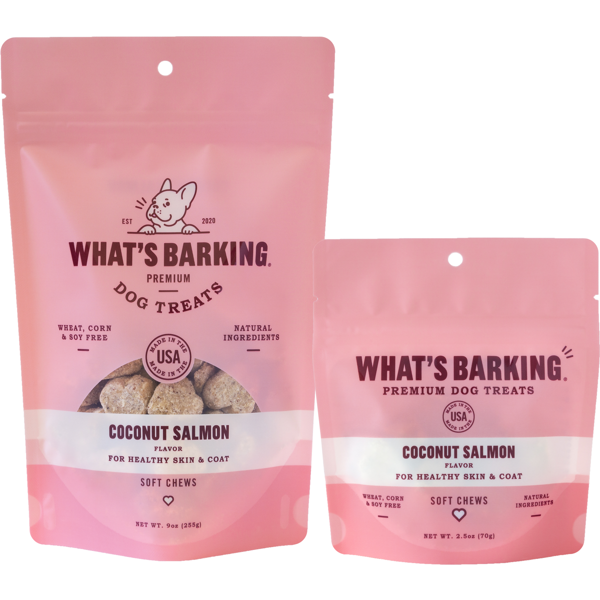 What&#39;s Barking - Coconut Salmon Soft Chew Dog Treats