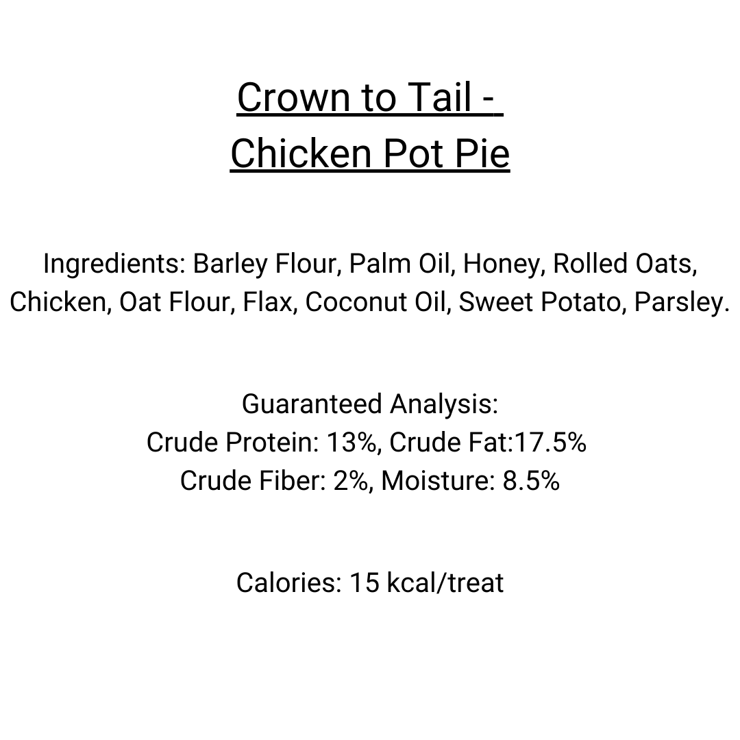 Crown to Tail Chicken Pot Pie Soft Chew Dog Treats