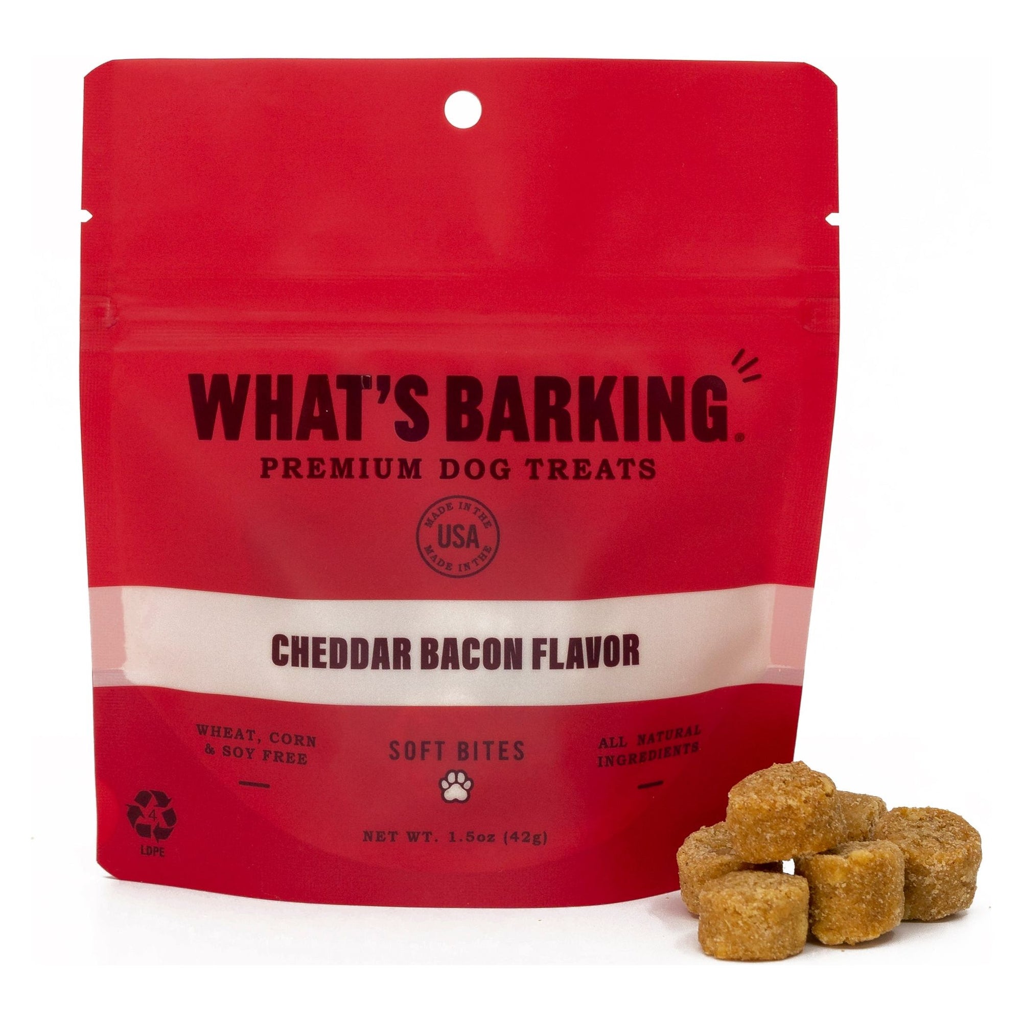 What's Barking - Cheddar Bacon Dog Treats