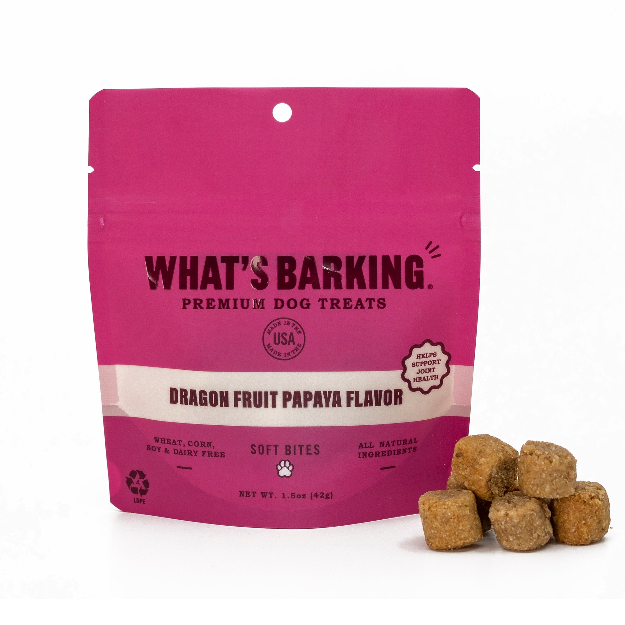 What's Barking - Dragon Fruit Papaya Dog Treats