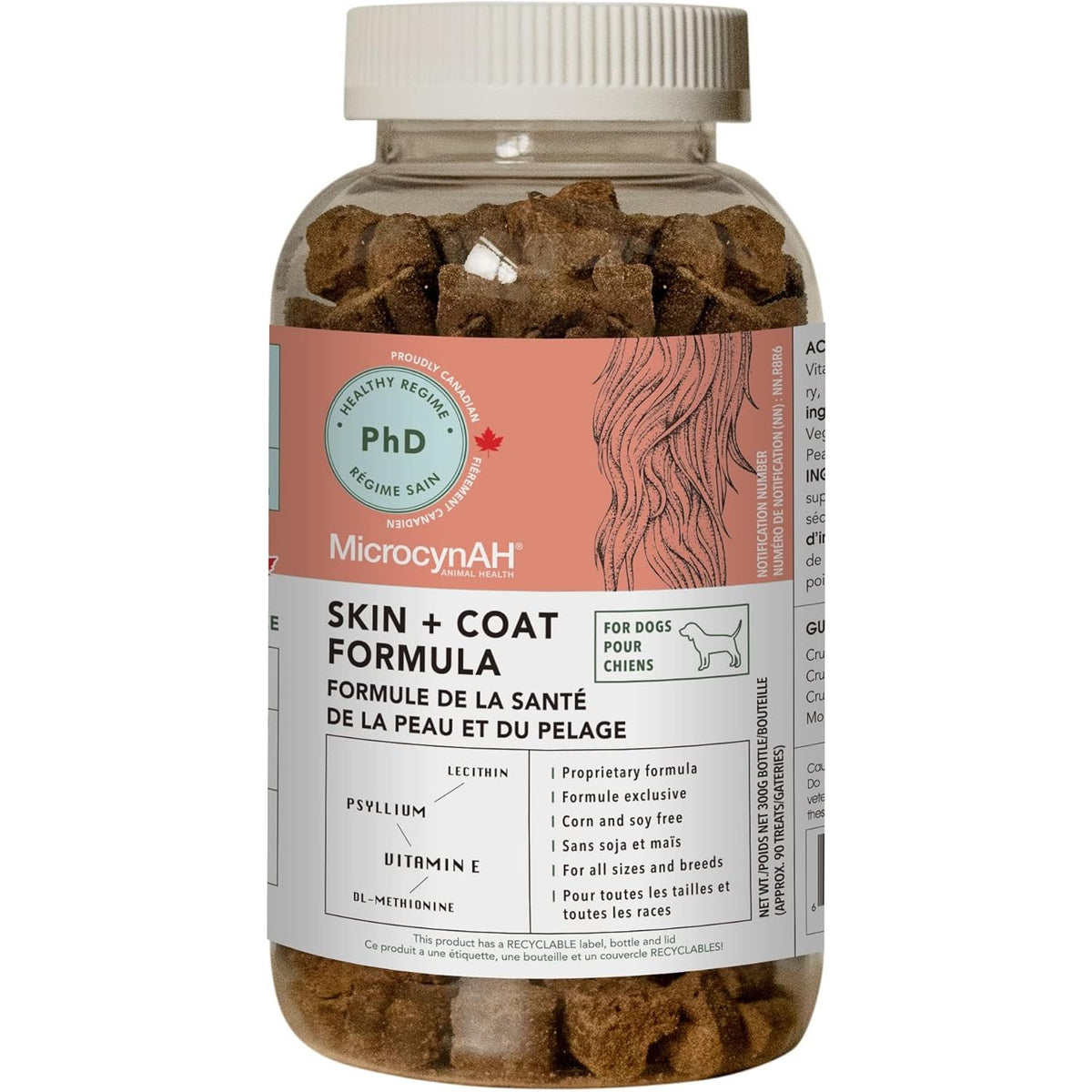 MicrocynAH - Skin &amp; Coat Formula Soft Chews for Dogs