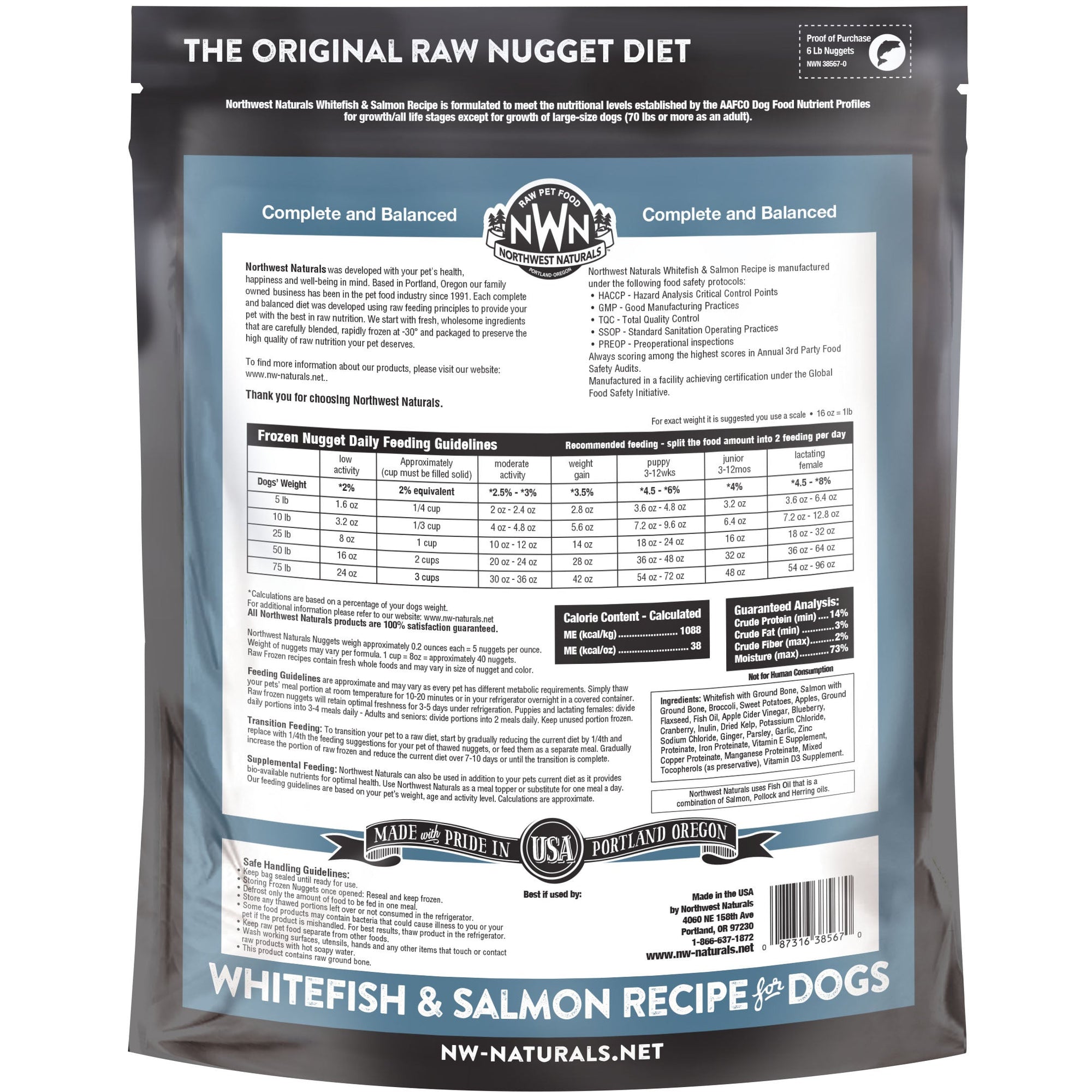 Northwest Naturals - Freeze Dried Nuggets for Dogs 12oz