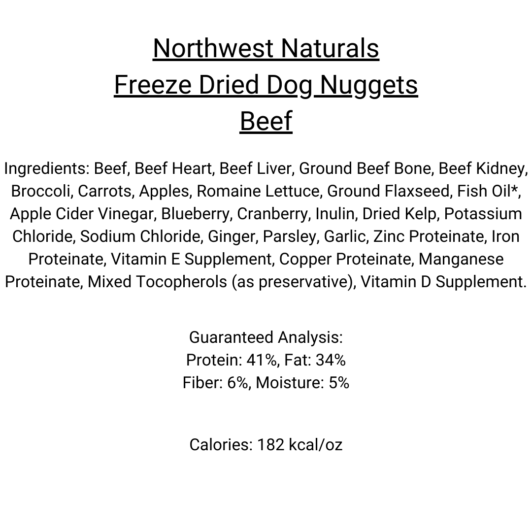 Northwest Naturals - Freeze Dried Nuggets for Dogs 12oz