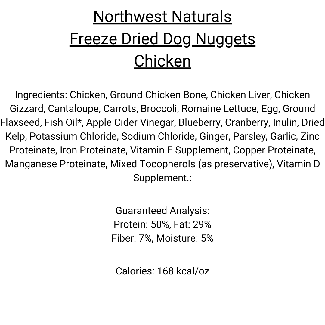 Northwest Naturals - Freeze Dried Nuggets for Dogs 12oz