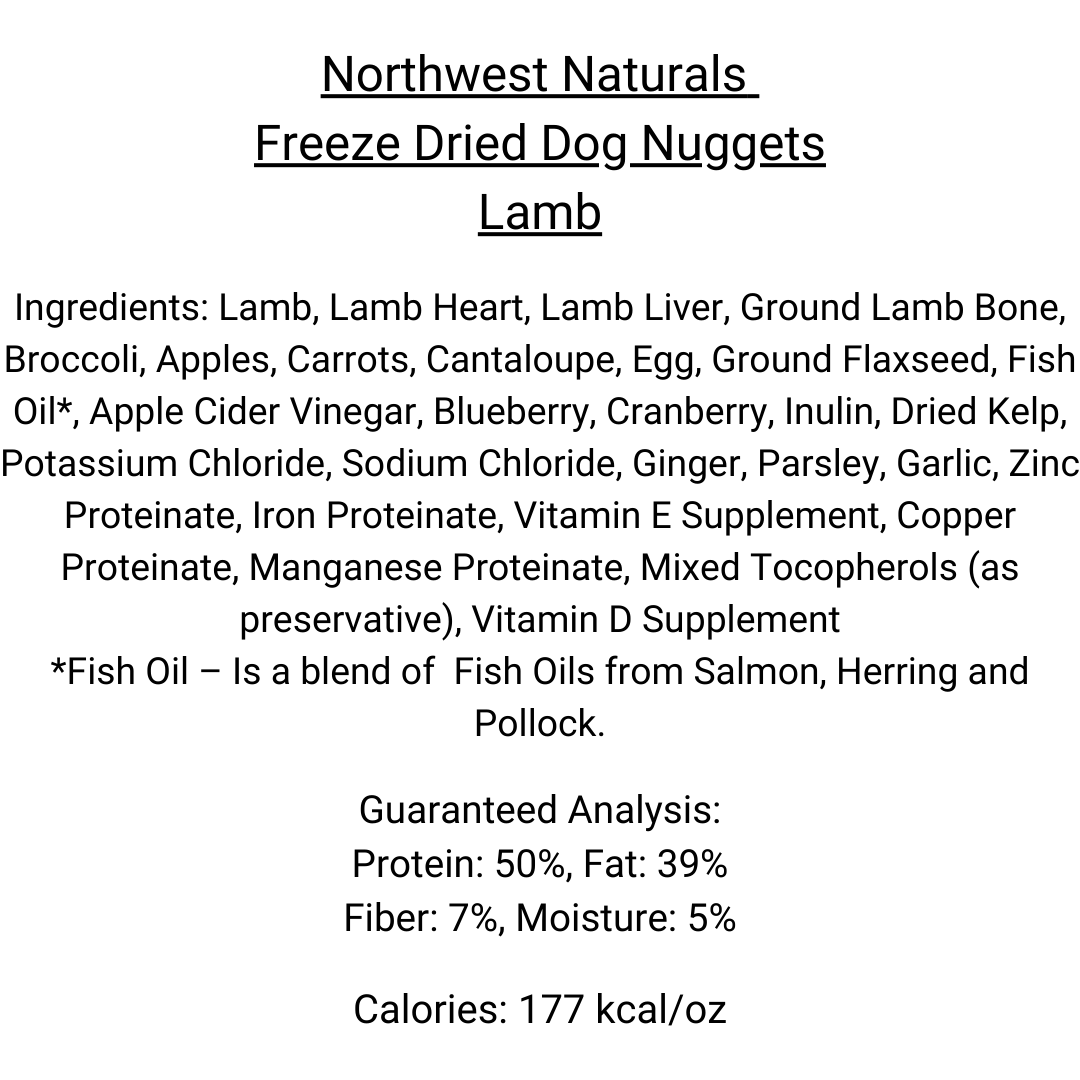 Northwest Naturals - Freeze Dried Nuggets for Dogs 12oz