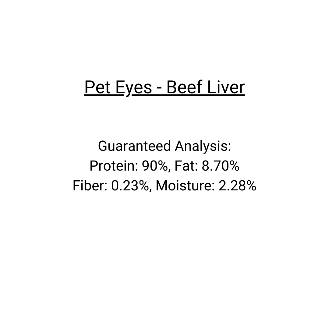 Pet Eyez Dog - Beef Liver