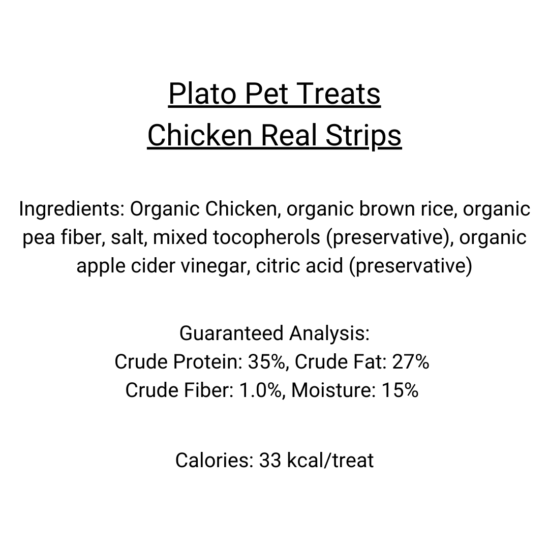 Plato organic chicken dog treats sale