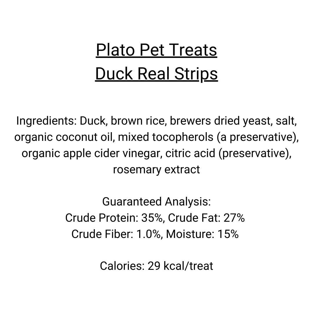 Plato Pet Treats - Duck Strips