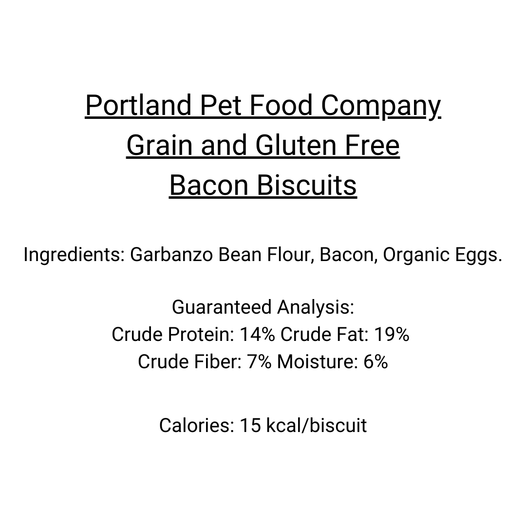 Portland Pet Food - Grain & Gluten-Free Bacon Biscuits