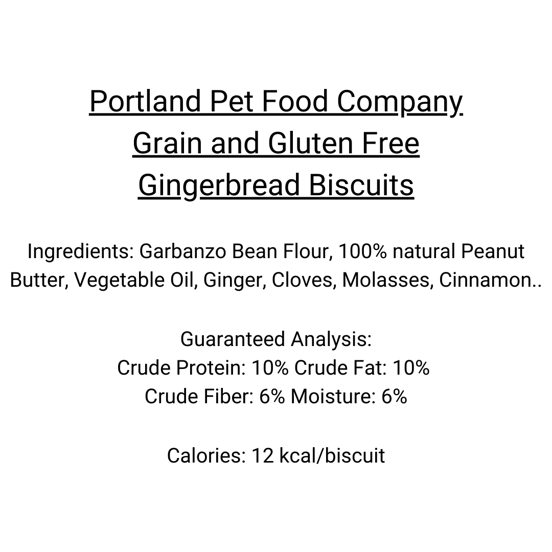 Portland Pet Food - Grain & Gluten-Free Gingerbread Biscuit