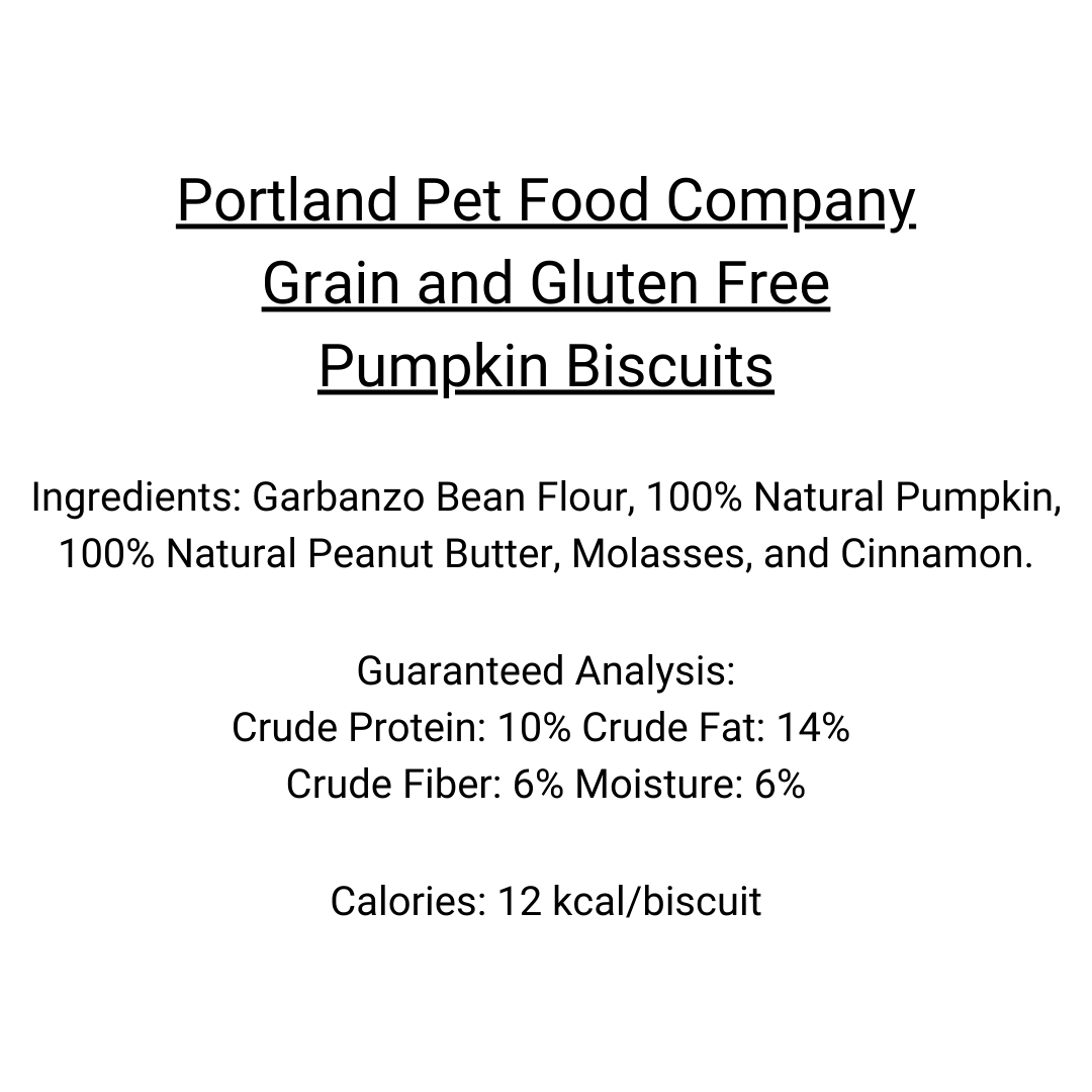 Portland Pet Food - Grain & Gluten-Free Pumpkin Biscuit