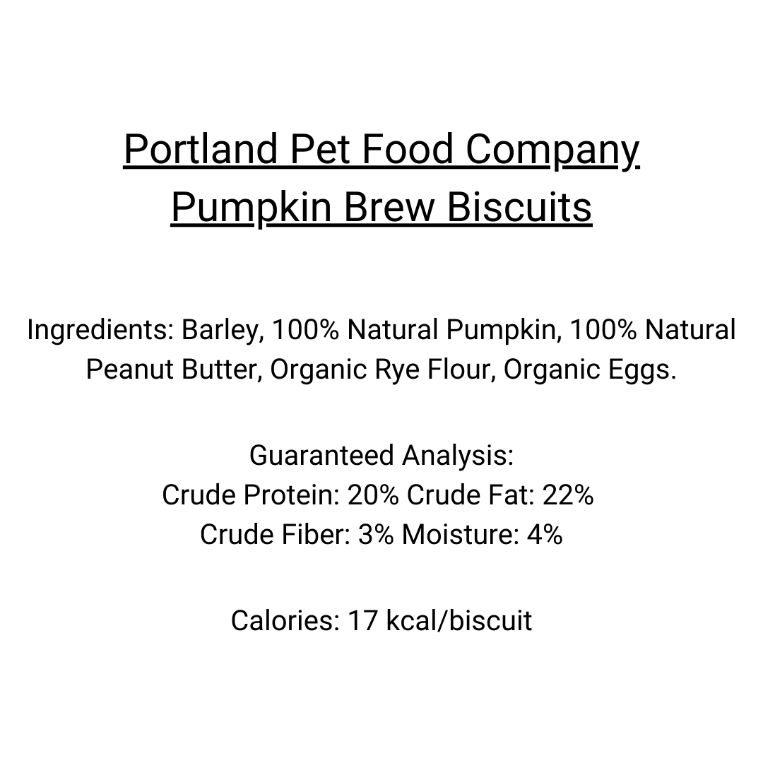 Portland Pet Food - Pumpkin Brew Biscuits