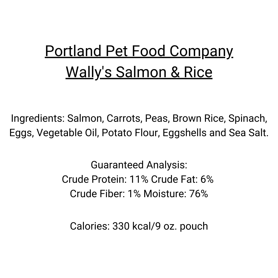 Portland Pet Food - Wally’s Salmon N’ Rice Meal