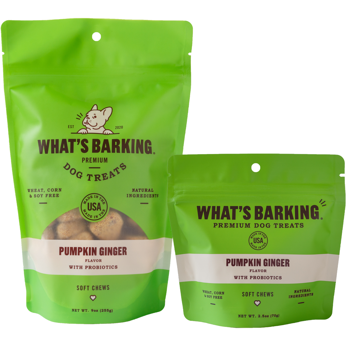 What&#39;s Barking - Pumpkin Ginger Soft Chew Dog Treats {with probiotics}