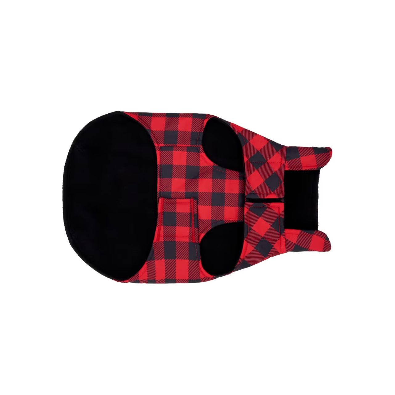 RC Pets Shasta Dog Coat Red Buffalo Plaid 18