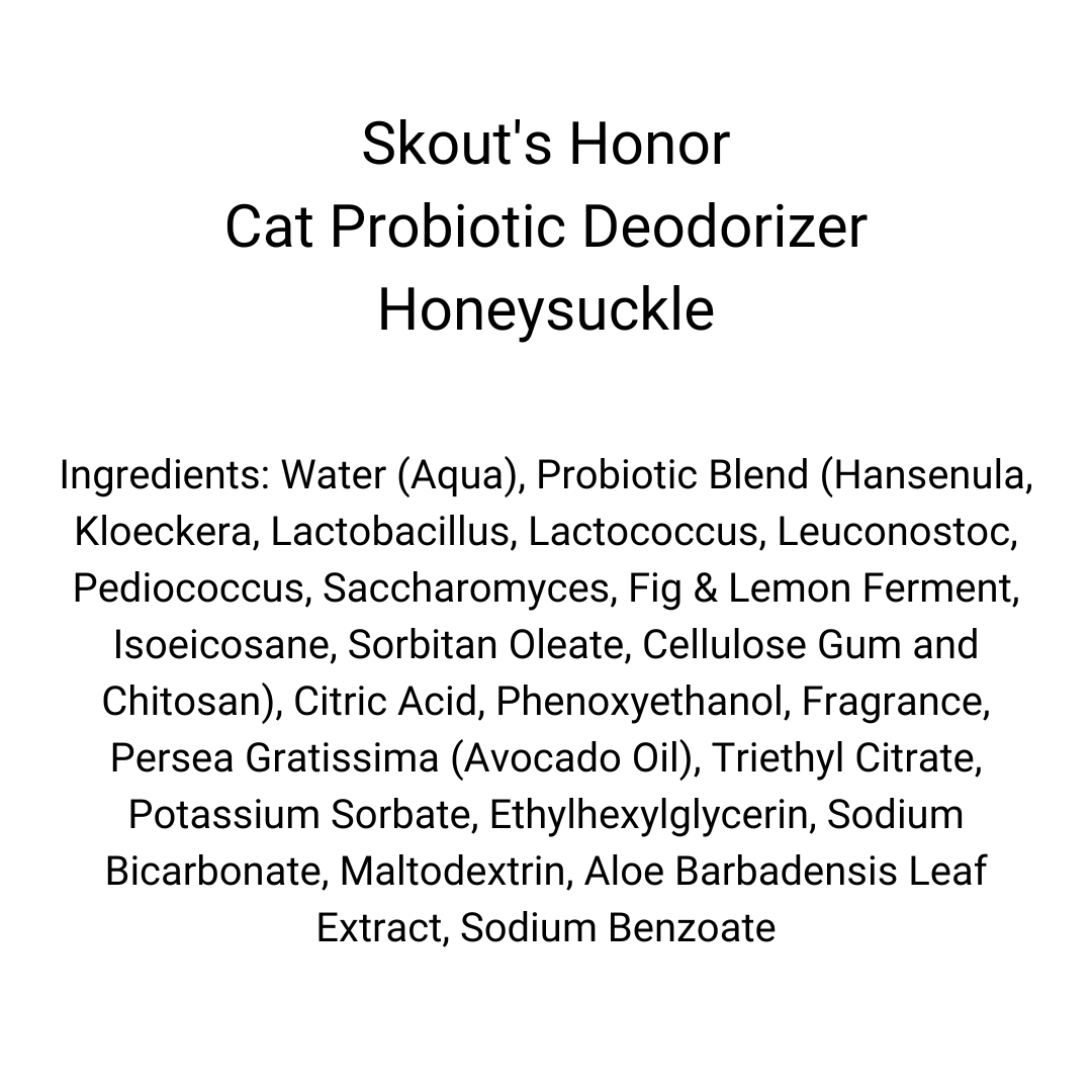 Skout's Honor - Cat Probiotic Deodorizer Spray, Honeysuckle