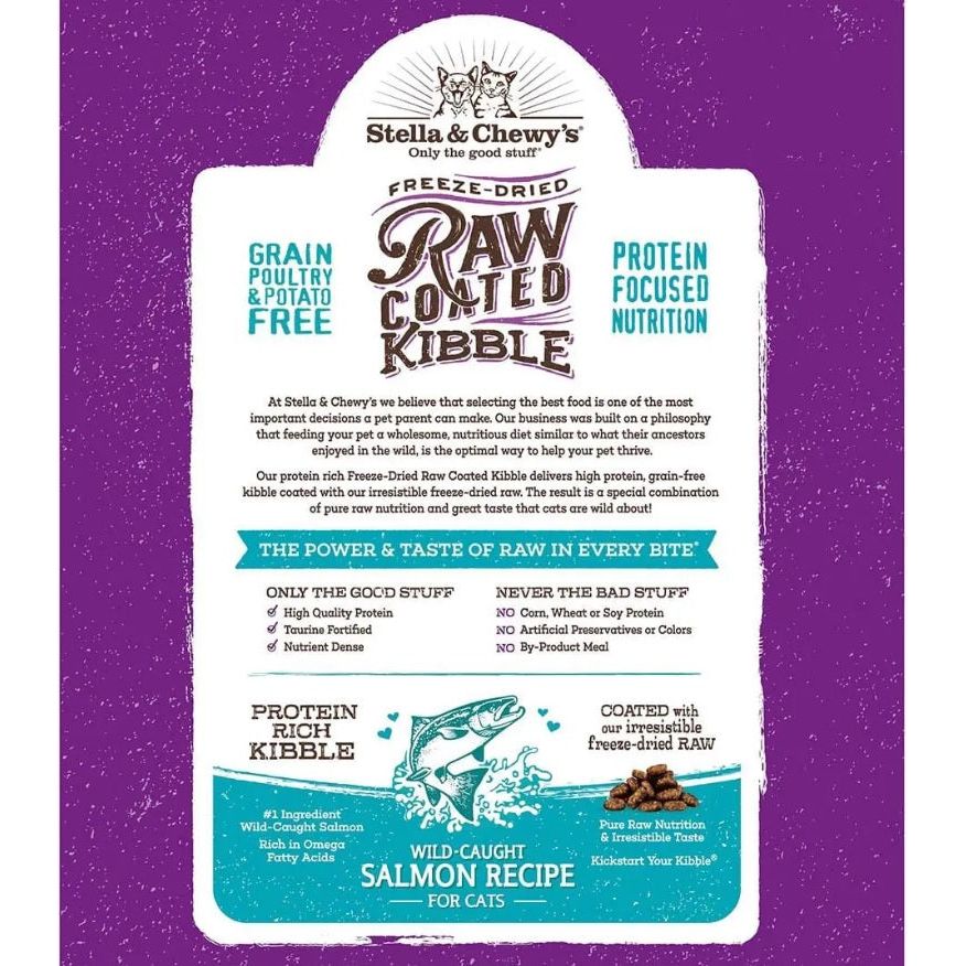 Stella & Chewy's - Raw Coated Kibble Wild-Caught Salmon Recipe