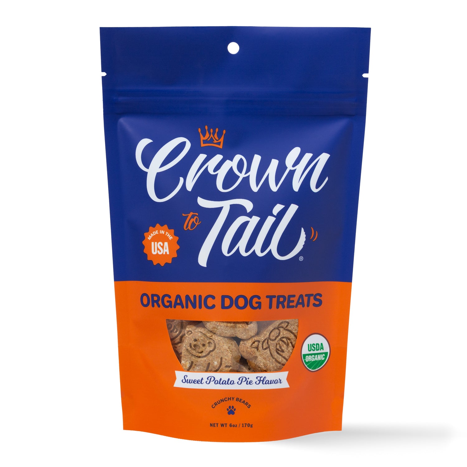 Crown to Tail Organic Sweet Potato Pie Crunchy Dog Treats