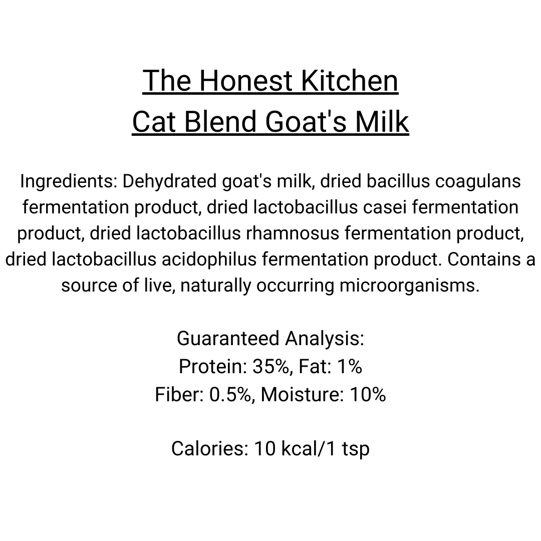 The Honest Kitchen - Cat Blend Instant Goat's Milk