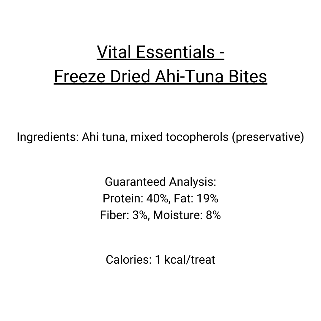 Vital Essentials Freeze-Dried Ahi Tuna