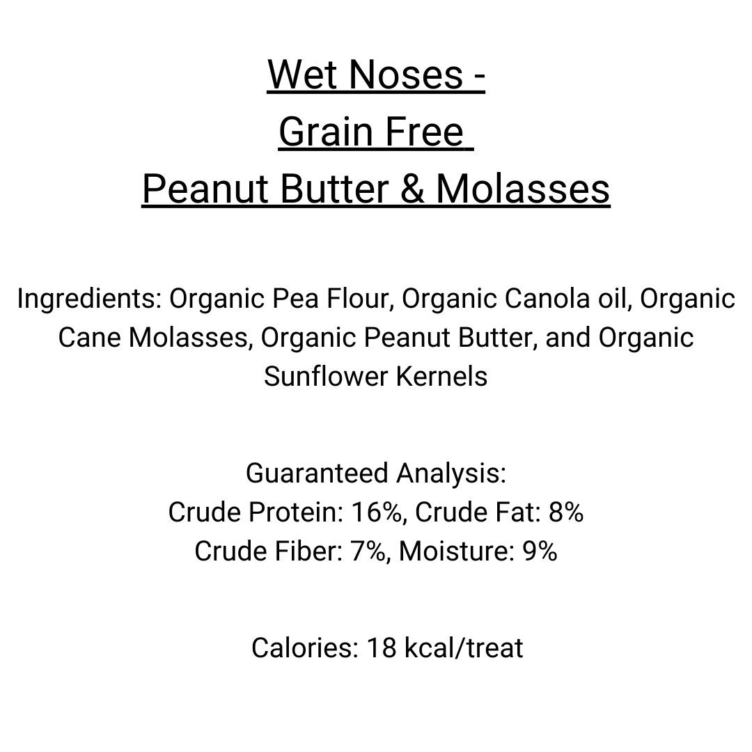 Wet Noses - Grain Free Peanut Butter & Molasses Treats 14oz