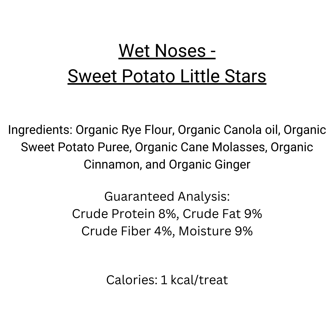 Wet Noses - Organic Sweet Potato Little Stars Training Treats 9oz