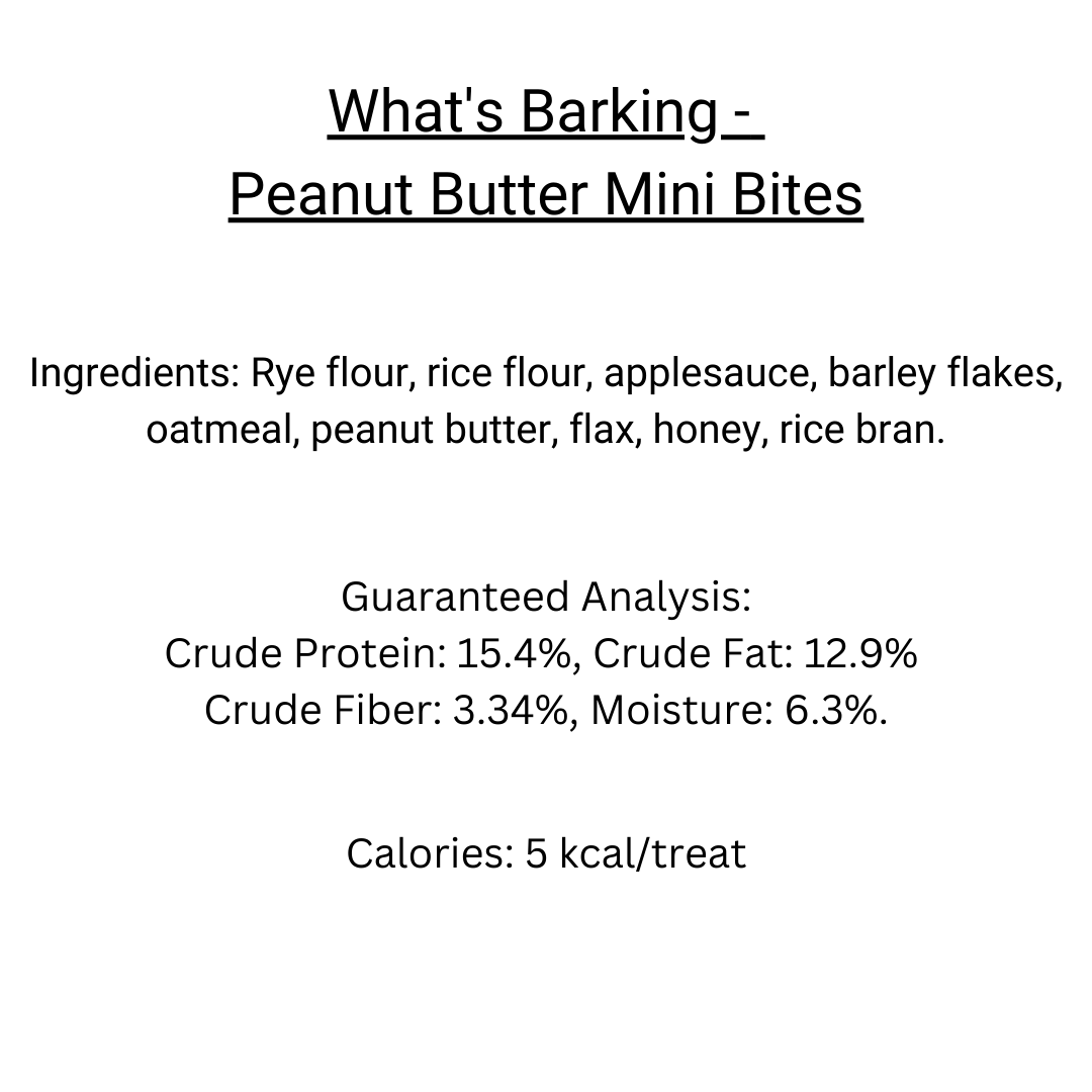 What's Barking - Peanut Butter Training Treats
