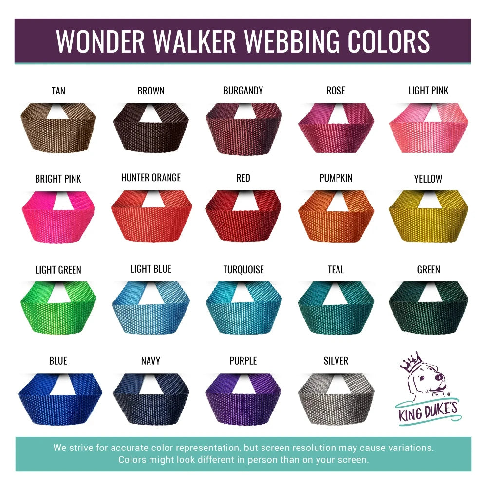 Wonder Walker Harness Color Chart