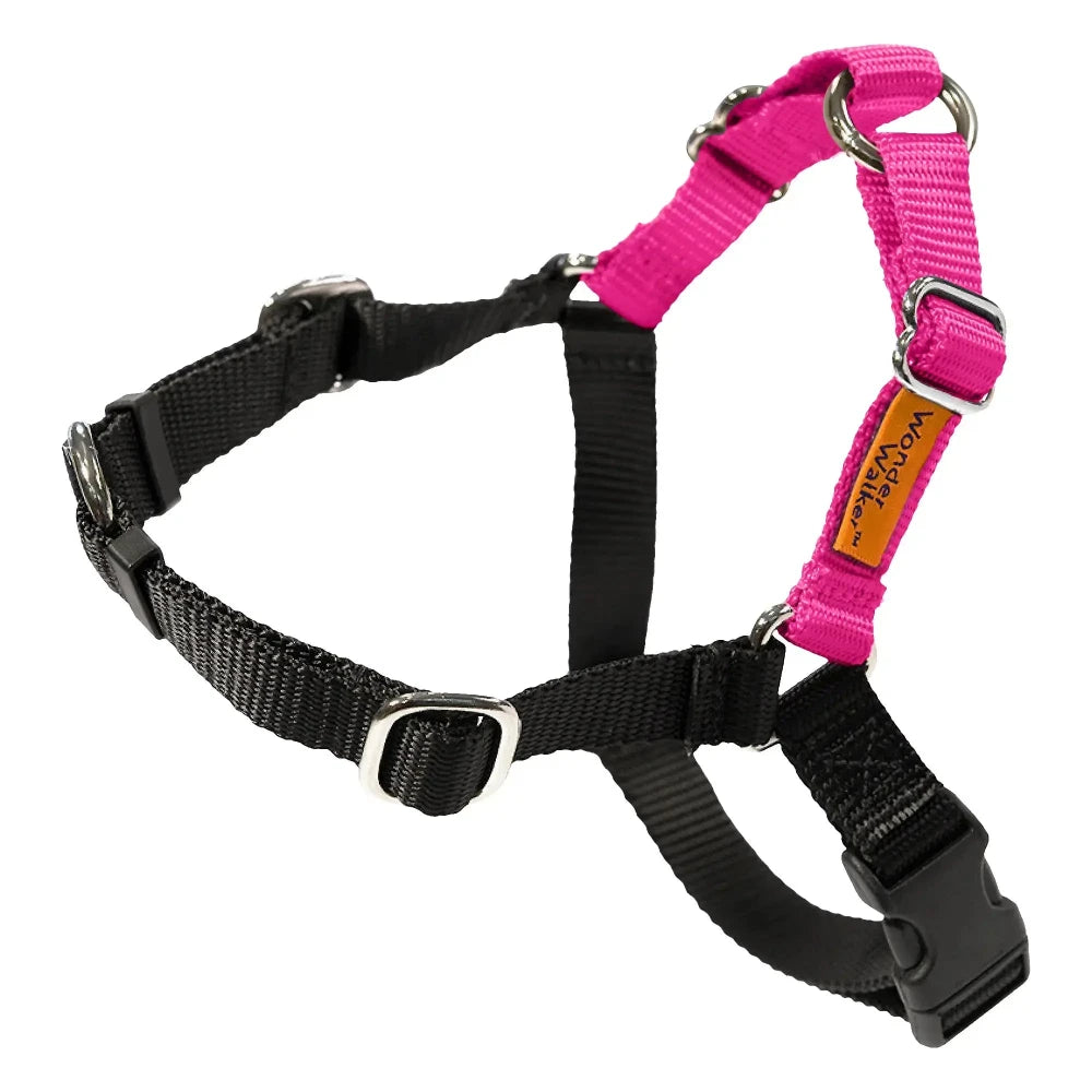 Wonder Walker No Pull Dog Harnesses in bright pink