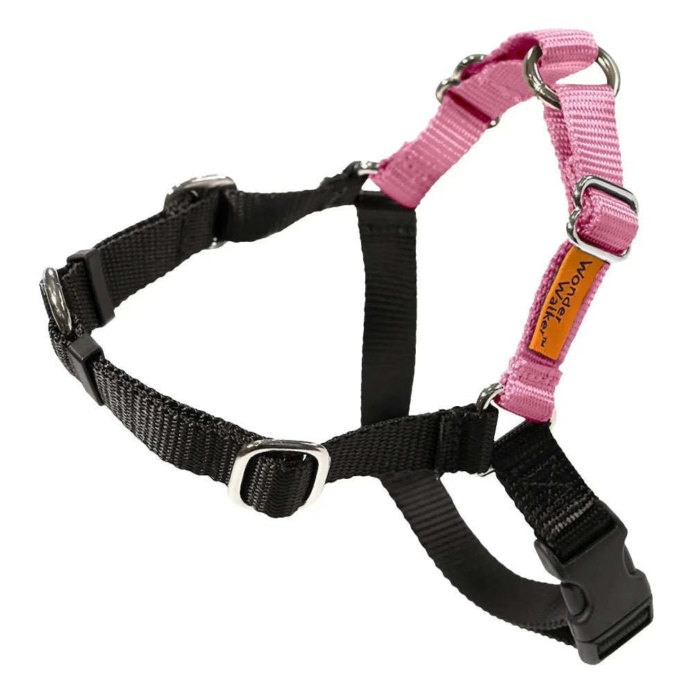 Wonder Walker No Pull Dog Harnesses in light pink