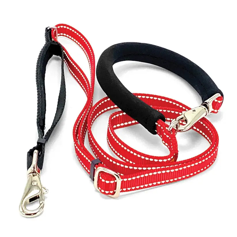 Wonder Walker Reflective Service Leash Red