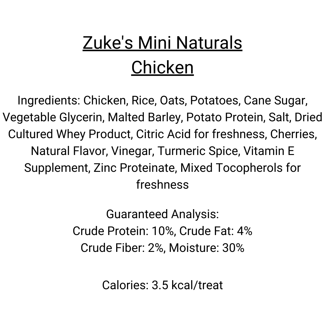 Zuke's Mini Naturals - Chicken