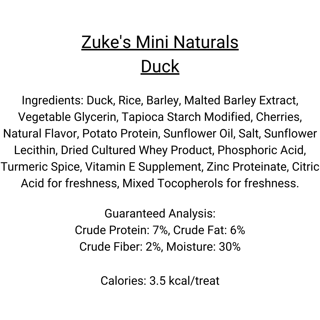 Zuke's Mini Naturals - Duck