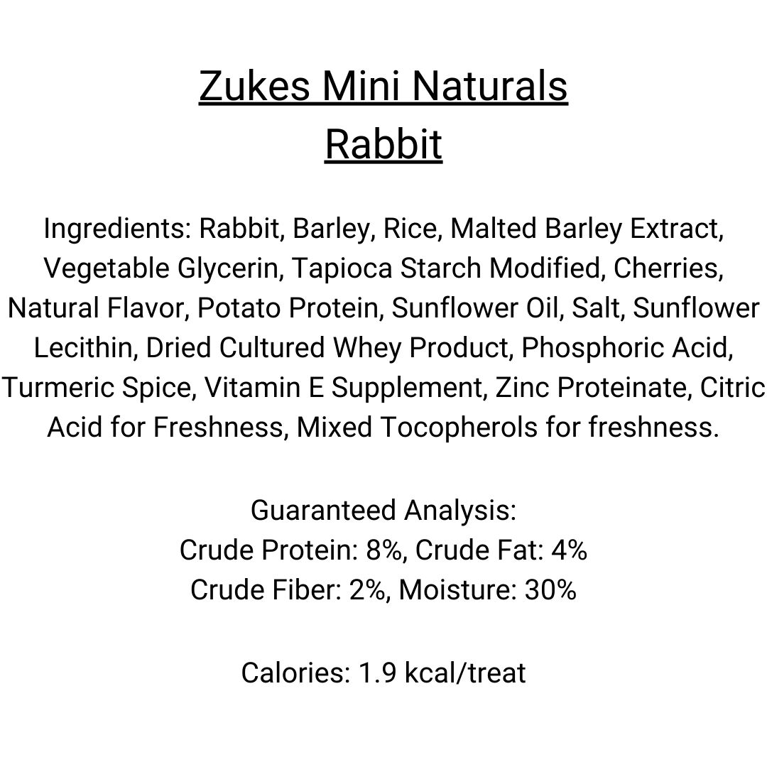 Zuke's Mini Naturals - Rabbit