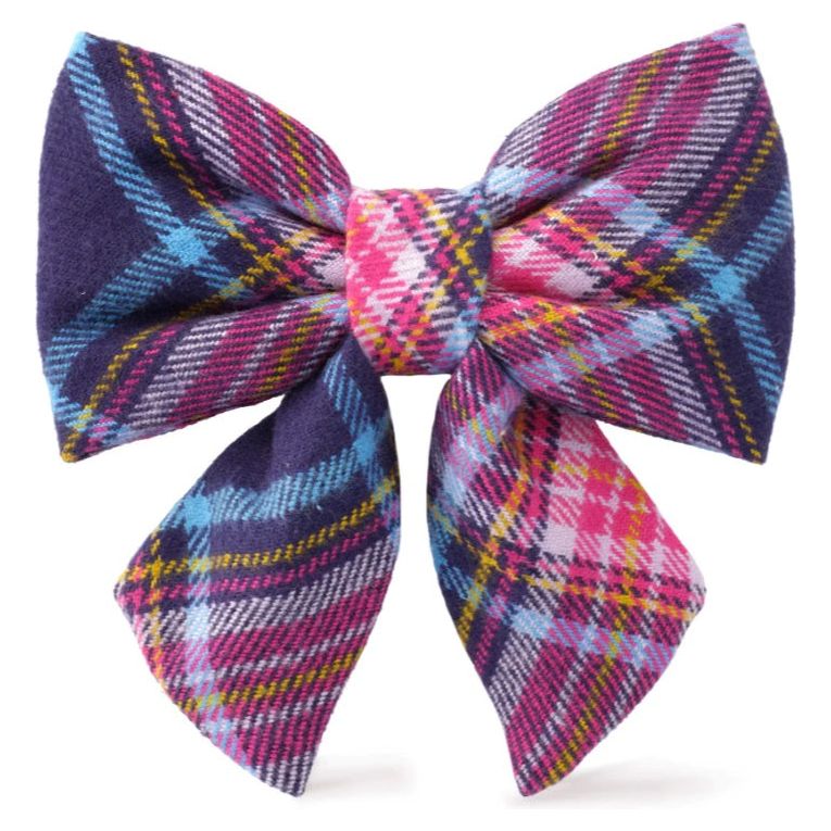 The Foggy Dog - Camilla Plaid Flannel Lady Bow Tie