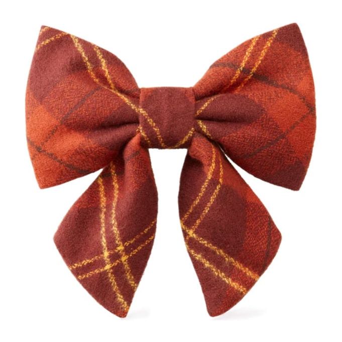 The Foggy Dog - Cider Plaid Lady Bow Tie