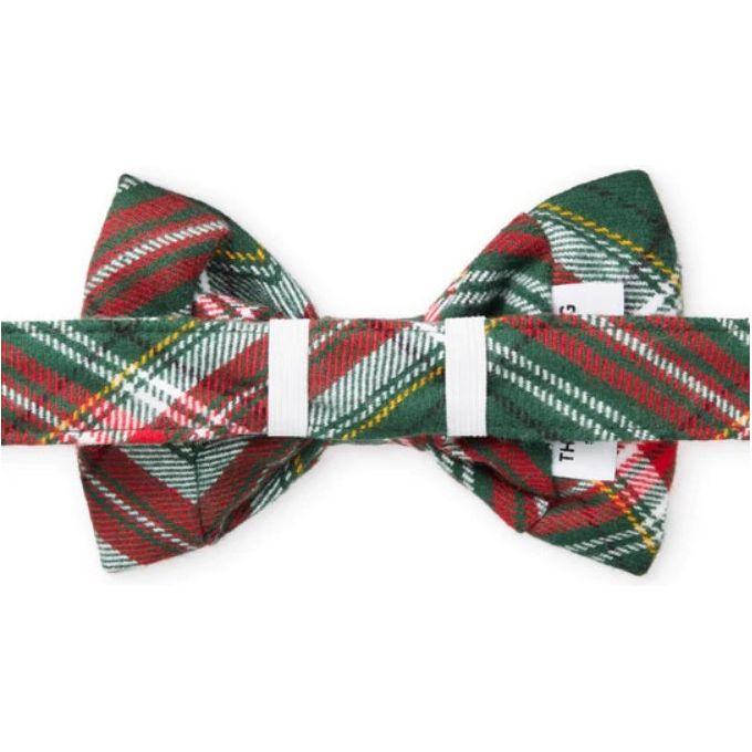 The Foggy Dog - Holly Jolly Flannel Bow Tie