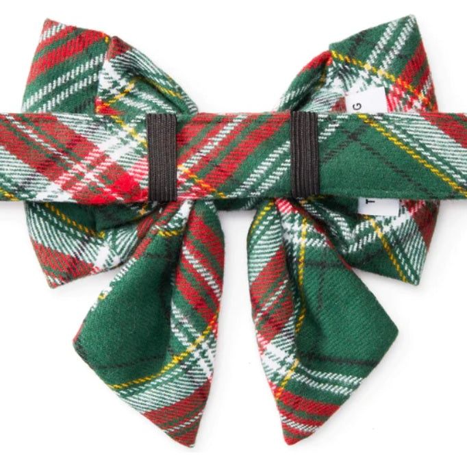 The Foggy Dog - Holly Jolly Flannel Lady Bow Tie