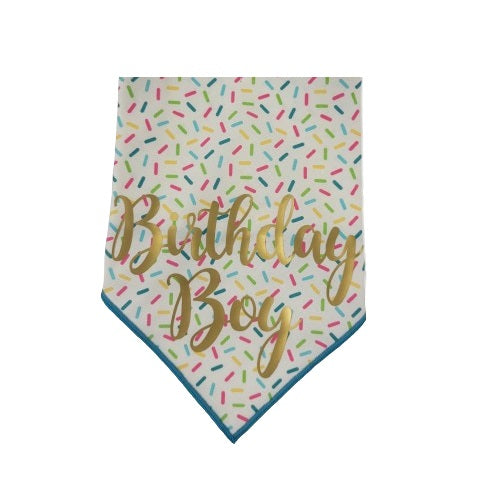 Paisley Paw Designs - Confetti Birthday Bandana (Foil Letters)